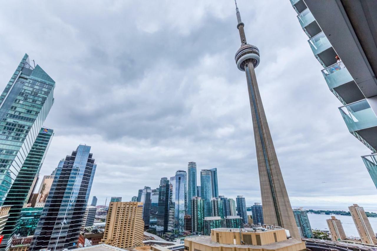 Chol Furnished Suites Heart Of Downtown Toronto, 2 Beds, Free Parking, Cn Tower View Exterior foto